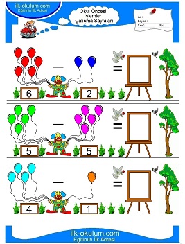 Çocuklar İçin toplam işlemi yaprak testleri 